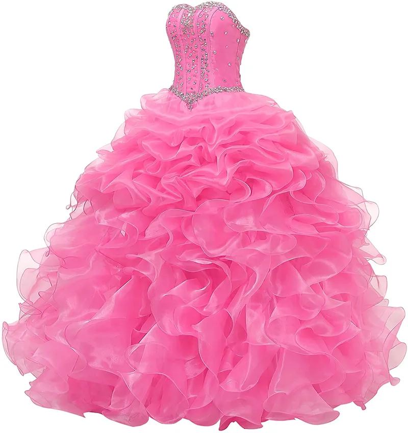 Mint Zielona Różowa Suknia Balowa Quinceanera Suknie Frezowanie Sweet 16 Sukienka Długa Wieczorna Party Prom Suknia Vestidos DE 15 ANOS Custom Made QC1575