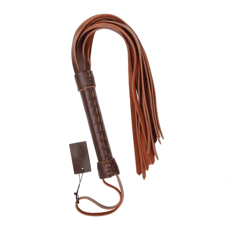 Fouet BDSM 45cm En PU Cuir - Poignée Bondage - Cravache Pour Couple