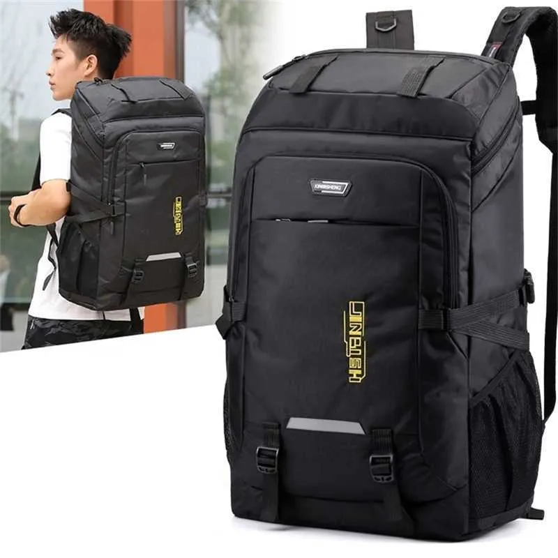 Laptop 80L Waterproof Outdoor Camping Backpack Men Large Capacity Hiking Travel Bag Unisex Mountaineering Climbing Backpacks Man 202211