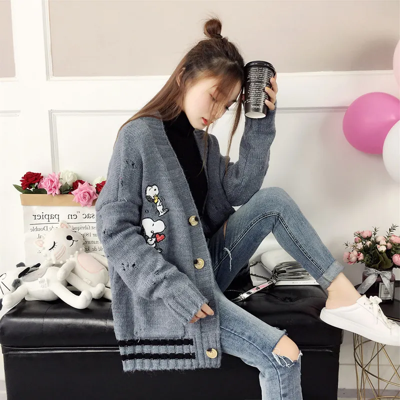 Embroidered deals sweater coat