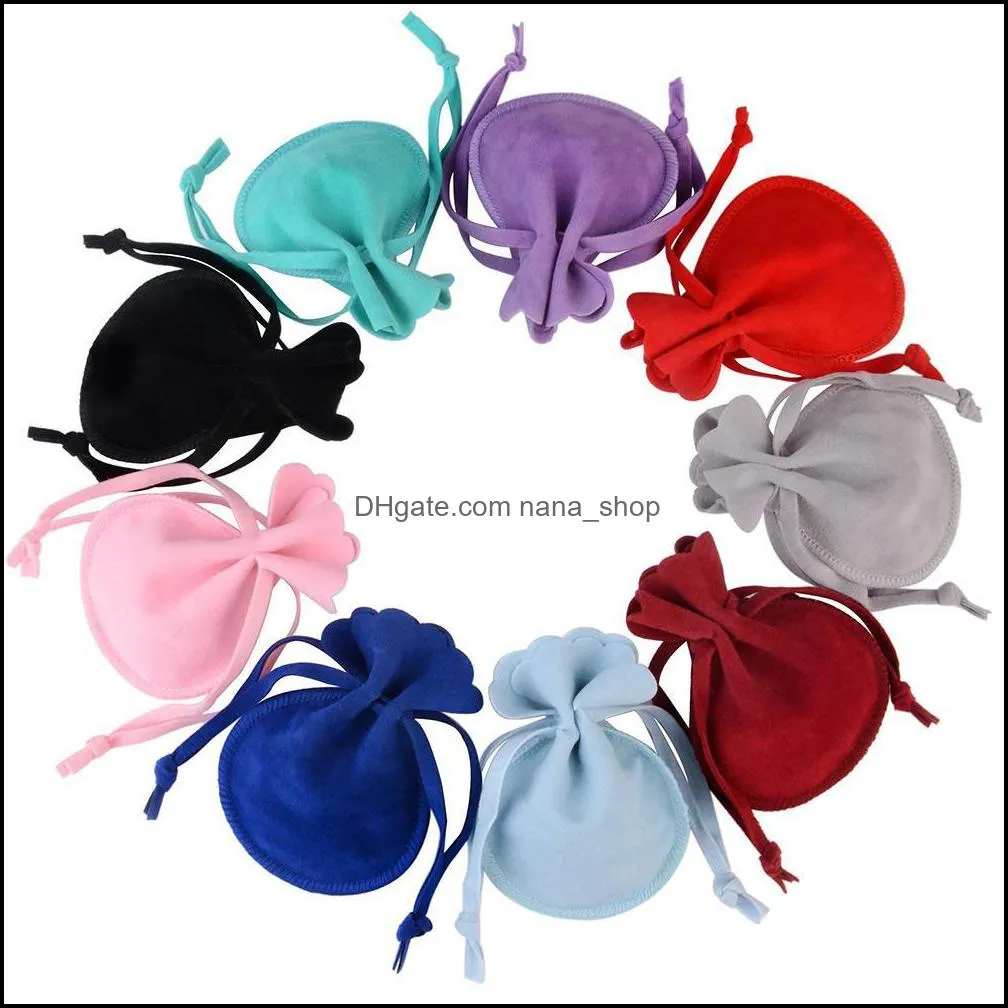 Soft Felt Bags with Drawstring Velvet Cloth Bag Jewelry Bags Pouch for Tarot Rune Crystal Dice