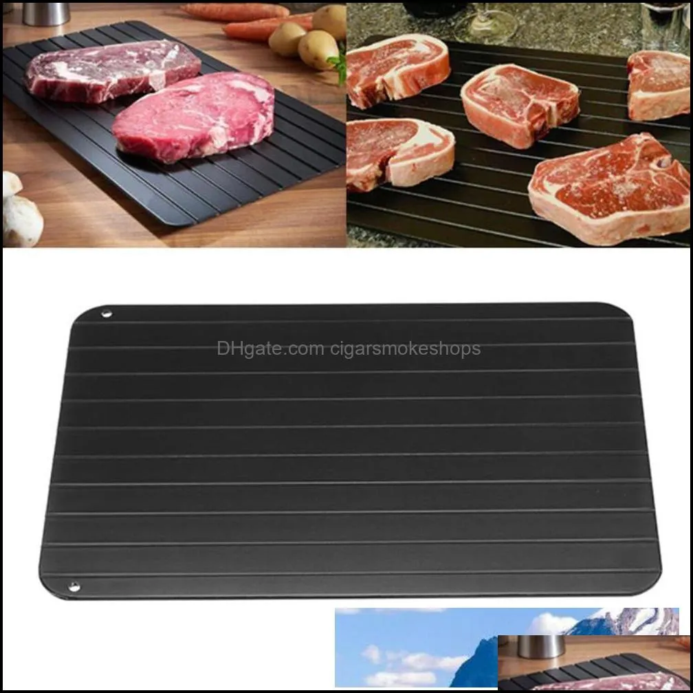 Meat Potry Tools Kitchen Kitchen Dining Bar Home Garden Fast Defrosting Tray Defrost Frozen Food Fish Quickly Without Electricity Microwa