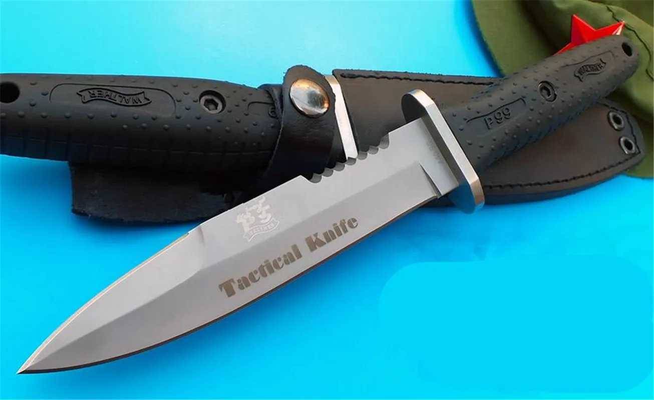Walther P99 fixed blade knife with 440C stainless steel blade and 