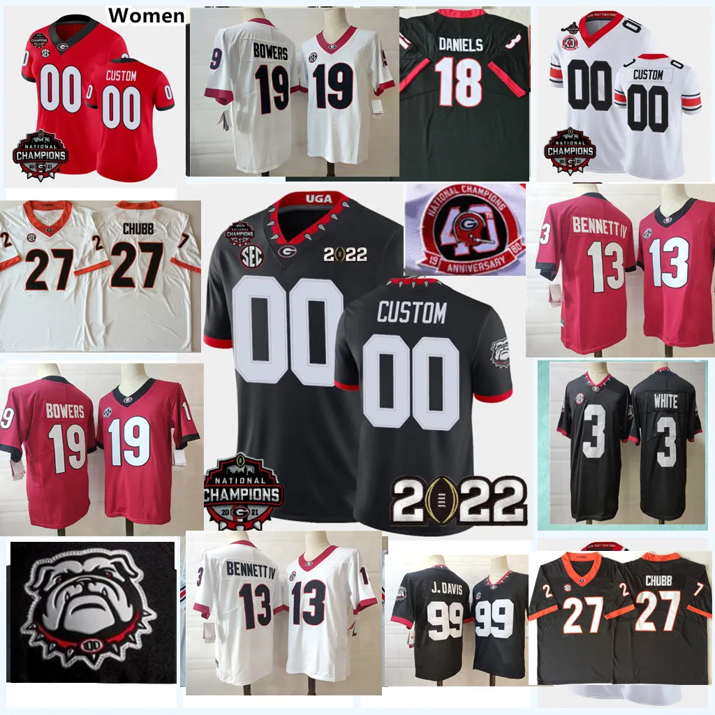 Custom georgia bulldogs jersey on sale