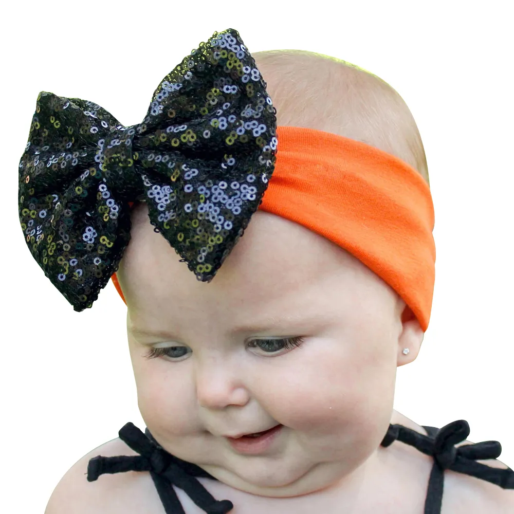 Dziecko Halloween Opaski Kwiat Królik Ear Hairbands 3 sztuk Zestaw Dzieci Dziewczyny Elastyczne Boutique Akcesoria do włosów Rhinestone Bows Kha663