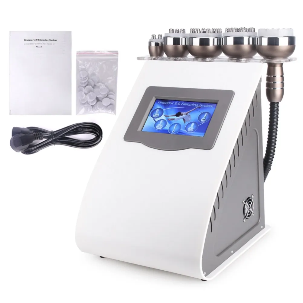 5 in 1 Portable Slim Equipment maquinas radiofrecuencia rf ultrasonic 40k vacum cavitating weight Fat loss skin care machine