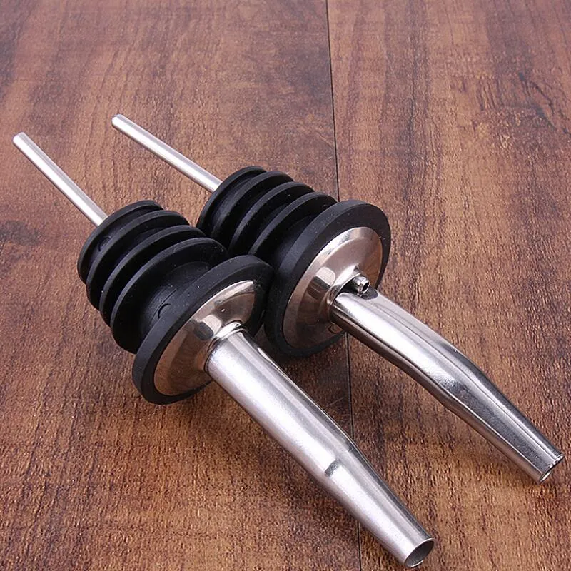 Sparers de aço inoxidável Speed ​​Garrafa de vinho Pourer, petróleo e vinagre bico de rolha cônico, adequado para cerca de 3/4 "Boca de garrafa LX4511