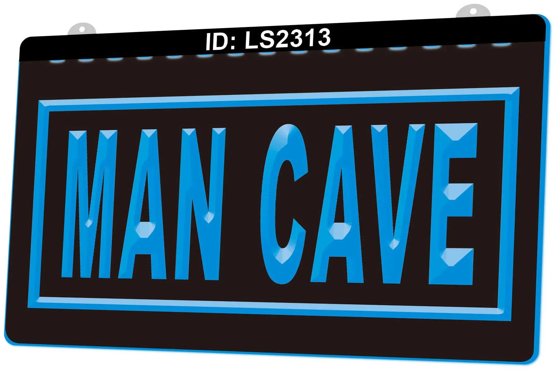 LS2313 Man Cave 3D Engraving LED Light Sign Wholesale Retail