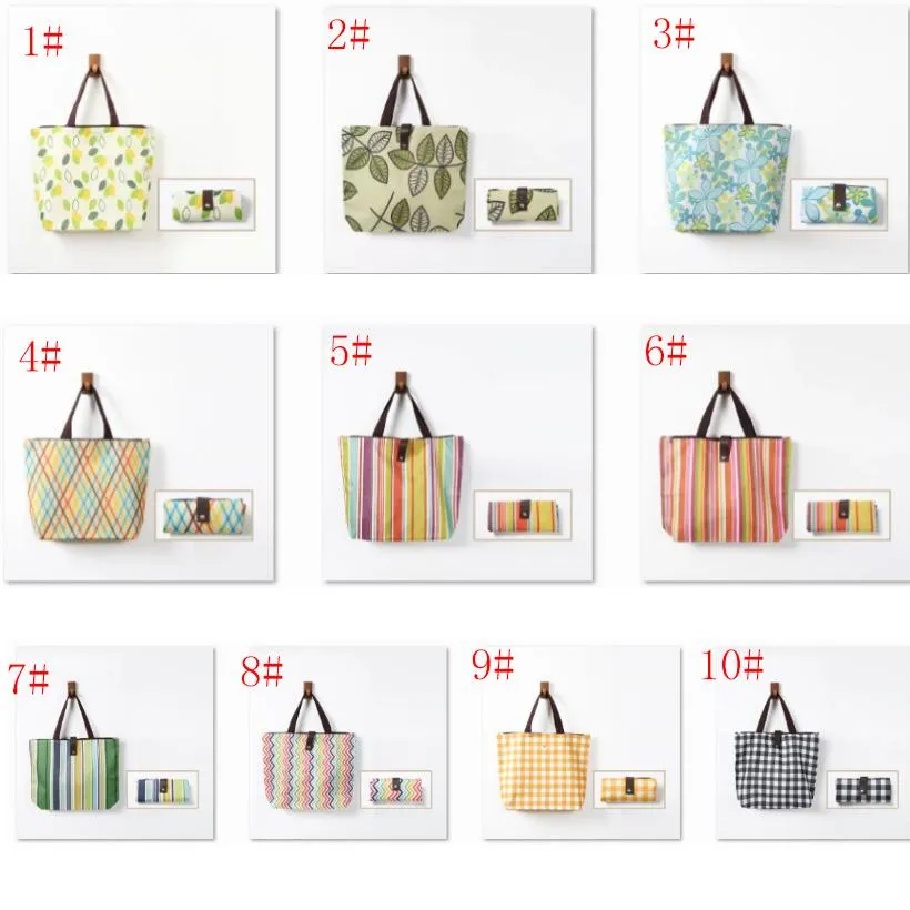 600D Oxford Foldable Shopping Bags Reusable Storage Bag Eco Friendly Tote Bags Large Capacity Free DHL Ship HH22-20