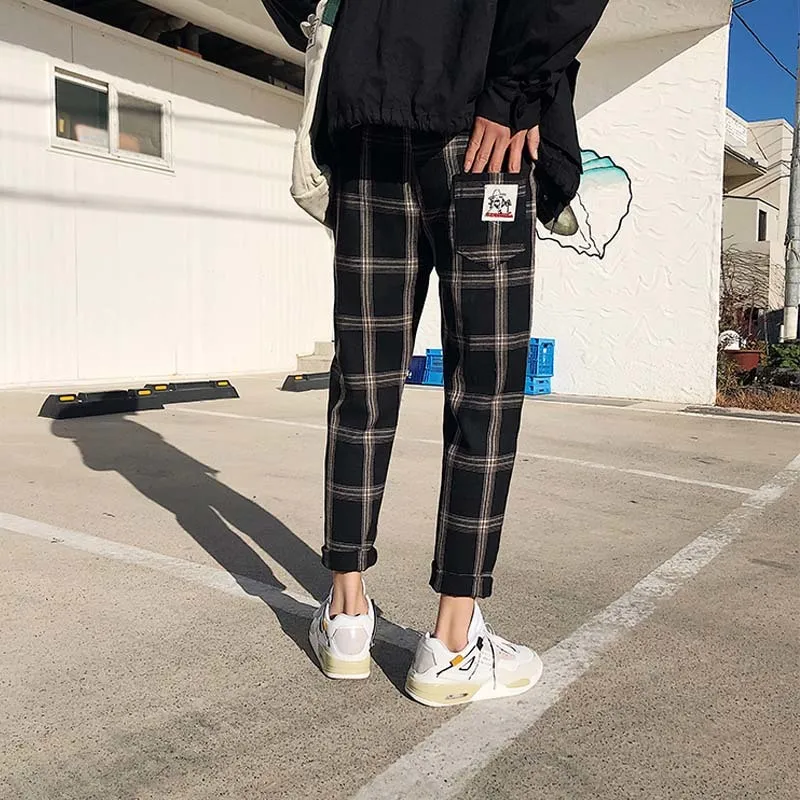 Buffalo Plaid Plaid Pajama Pants Outfit Mens Black And White