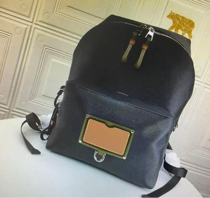 Mens Designer Backpack High Quality PVC Canvas Leather Backpack For