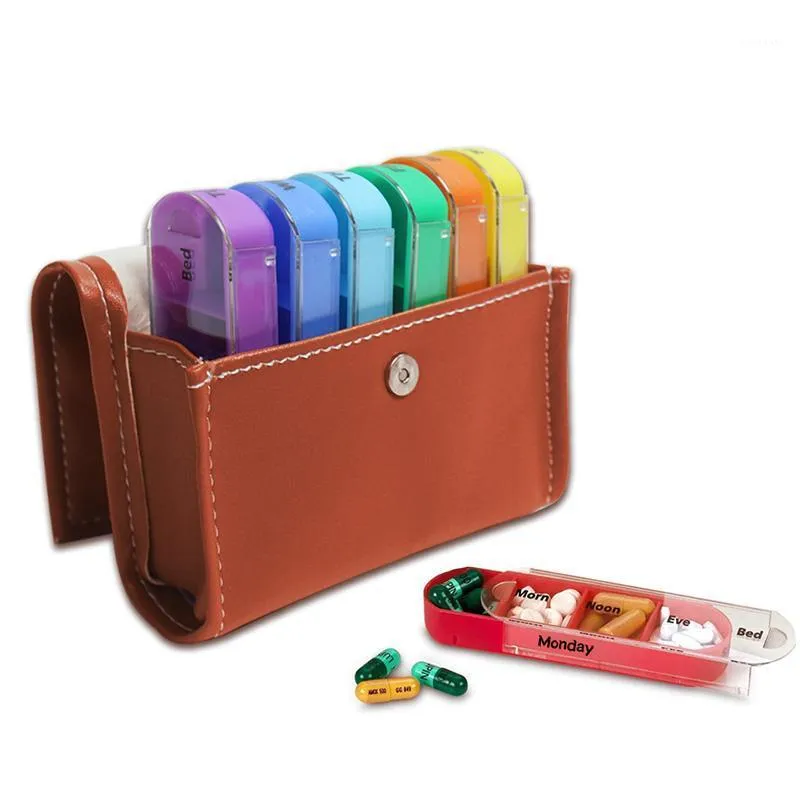 Portable Grade Plastic Worth of Pillen Notebook Reizen Wekelijkse Organizer Case Tool Opbergzakken