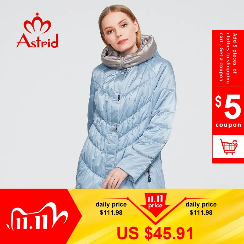 Astrid veste hiver femmes manteau décontracté femme Parkas femme manteaux à capuche solide ukraine plus taille style de mode meilleur AM-5810 201031