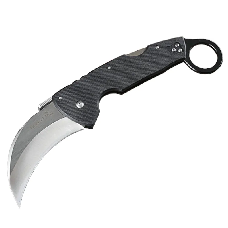 2 블레이드 스타일 Karambit 폴더 나이프 440c 새틴 블레이드 블랙 G10 핸들 접이식 블레이드 클로 칼 H5448