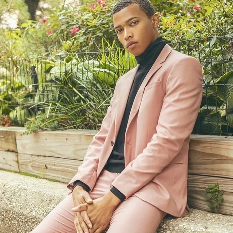 Trajes De Color Rosa Para Hombre Bodas: Traje A Medida Para Hombre