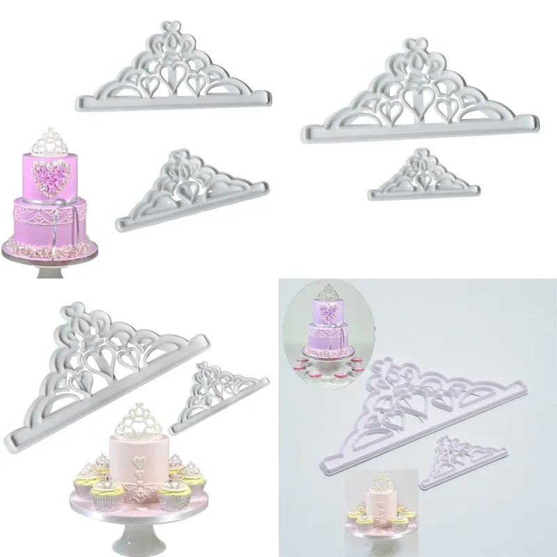 An Crown 2ps Cutting Die Printing Baking Molds Diy Cake Decoration Biscuit Mould Cookies Plastic Tools 1 4hr D2