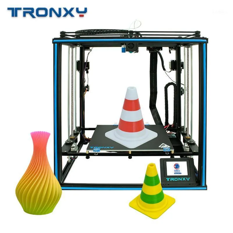 Принтеры Tronxy x5sa-2e Высокий точный 3D-принт Большой печатный размер с 3,5-дюймовым цветным сенсорным экраном обнаружение филамента