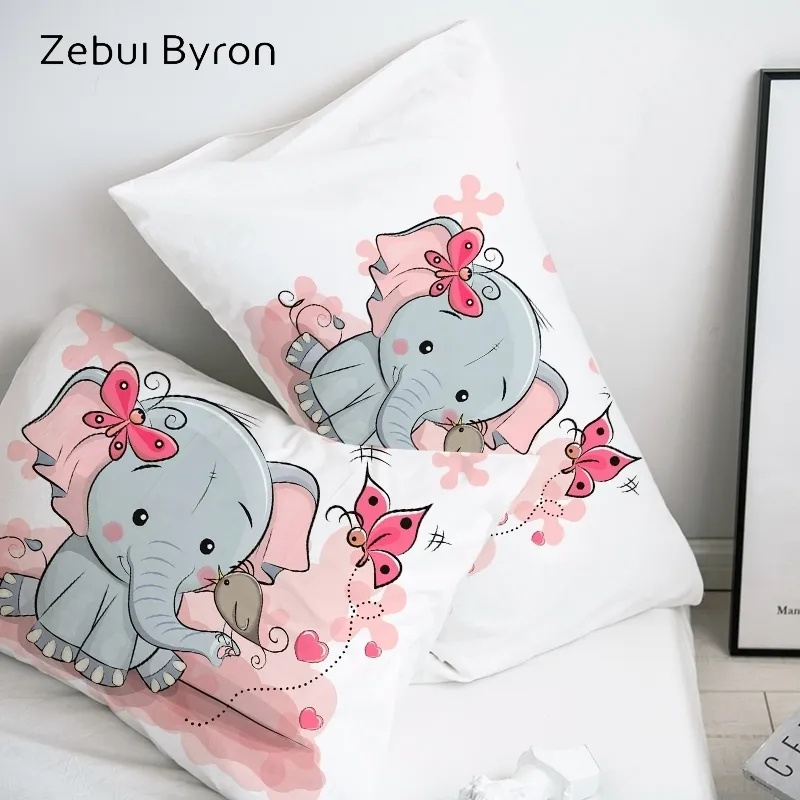 Cajas De Almohadas Rosadas Cartoon Elephant Pillow Escasa De 50x70