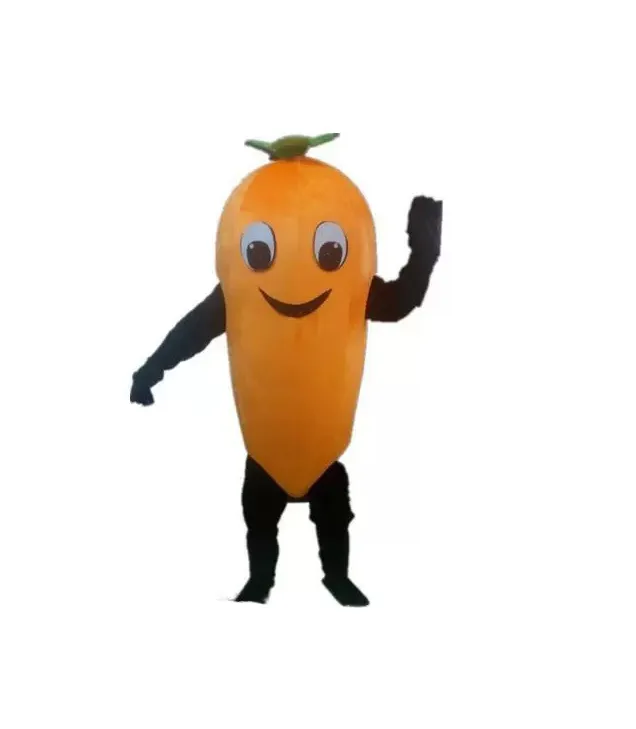 Costume de mascote de cenoura quente de fábrica de desconto para adulto para vestir para venda para festa