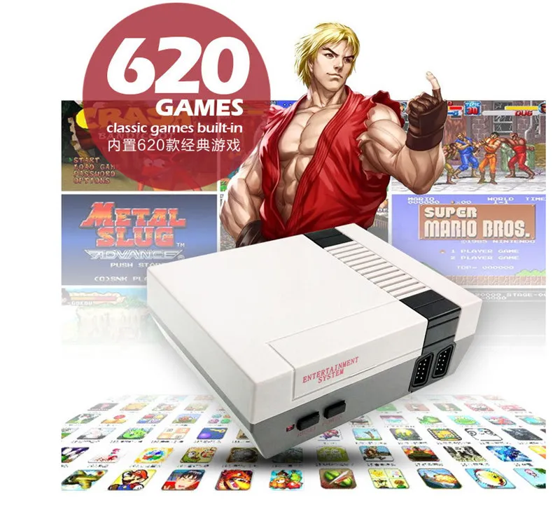620 games retro nintendo console with built in games