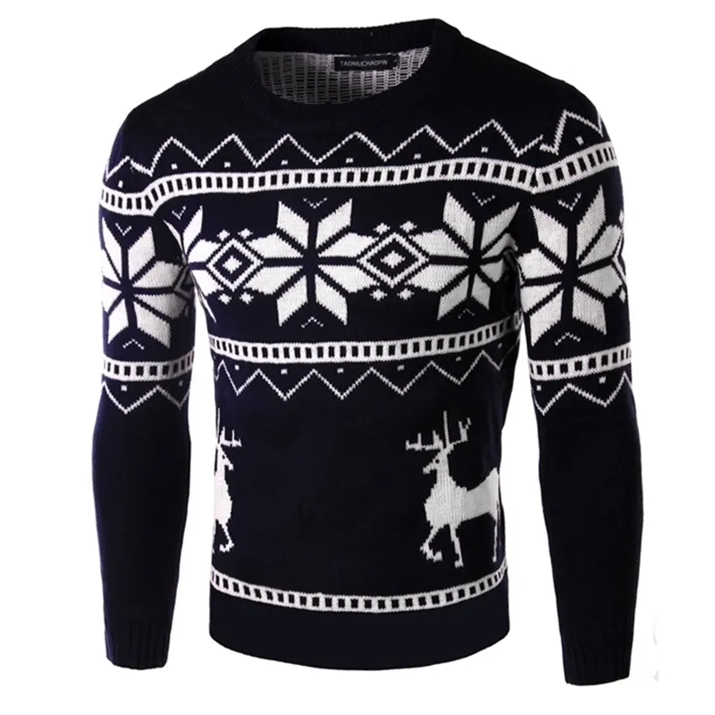 New Men's O-neck Slim Fashion Deer Sweater New Men's O-neck Slim Fashion Deer Sweater