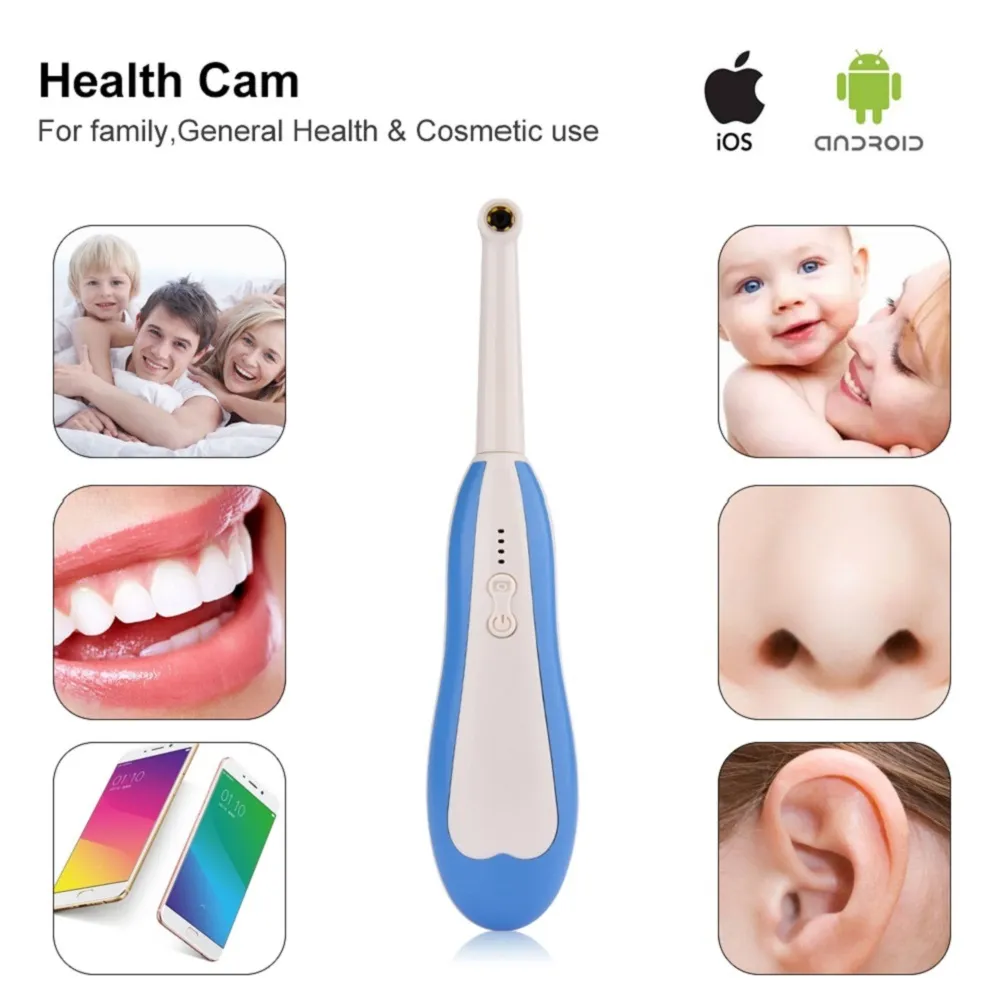 WiFi Bezprzewodowa sieć Intrausteral Dental Medical Endoskop Kamera, 6 LED 1.3mp HD Scopearound Inspekcja wielofunkcyjna dla smartfona