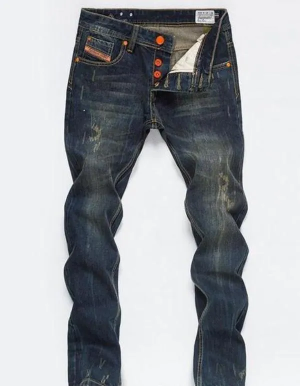 Ny designer herr mager casual jeans män mode orolig rippad smal motorcykel moto cyklist denim hip hop byxor 18