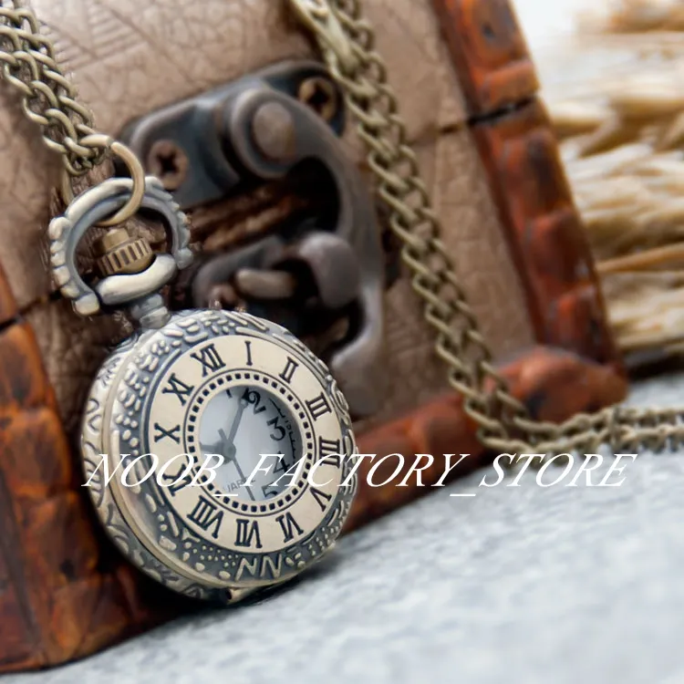 Nieuwe Quartz Vintage Nieuwe Kleine Romeinse Pocket Ketting Sieraden Groothandel Trui Ketting Mode Horloges Horloges Geschenk Horloge