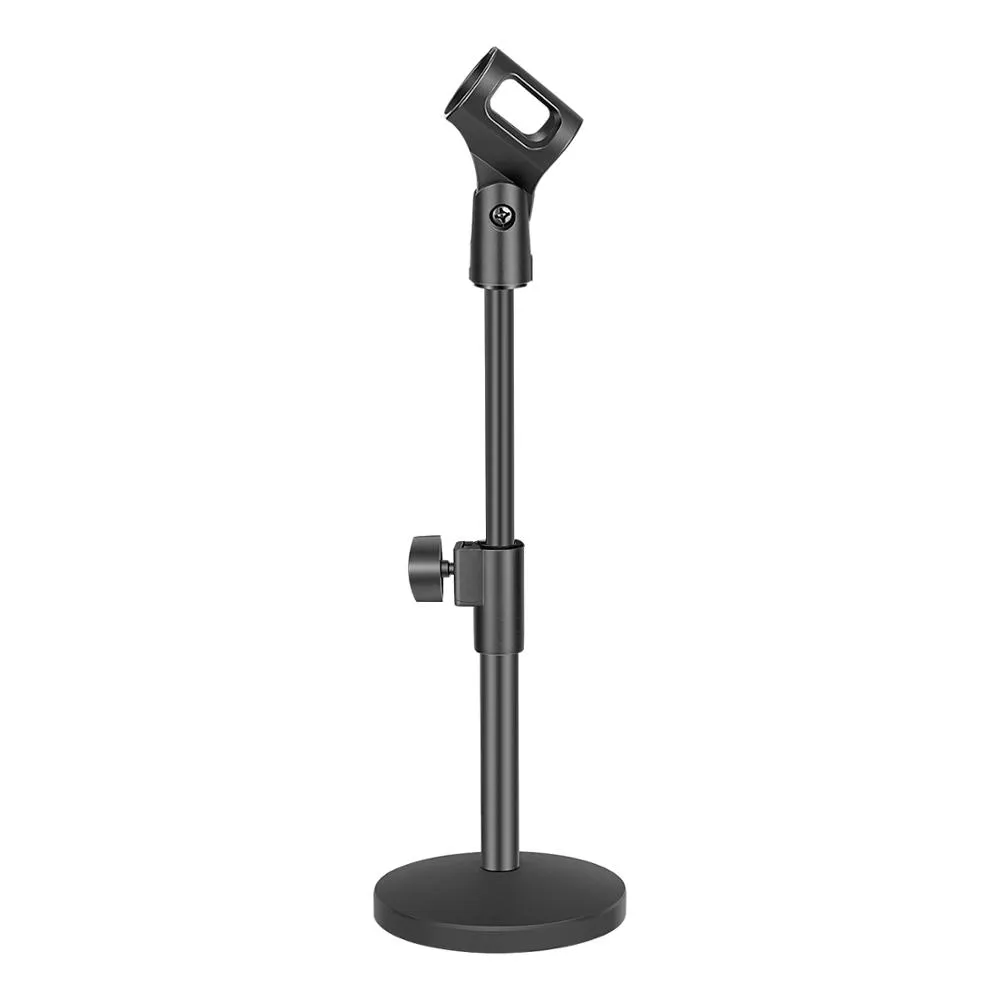 Neewer Upgraded Adjustable Desktop Microphone Stand Table Mic Stands with Mic Clip and 5/8" Male to 3/8" Female Screw for Spark