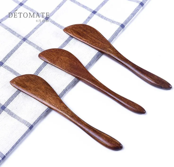 15*2.5cm wood Spoons cutlery wooden butter knife butter cheese smear jam cake Bakeware
