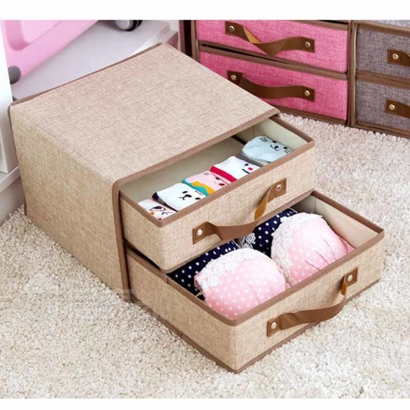 Set di 4 divisori per biancheria intima, per armadio, armadio, cassetto, divisori per armadio, contenitori pieghevoli, calzini, biancheria intima, reggiseni, cravatte e barra verticale