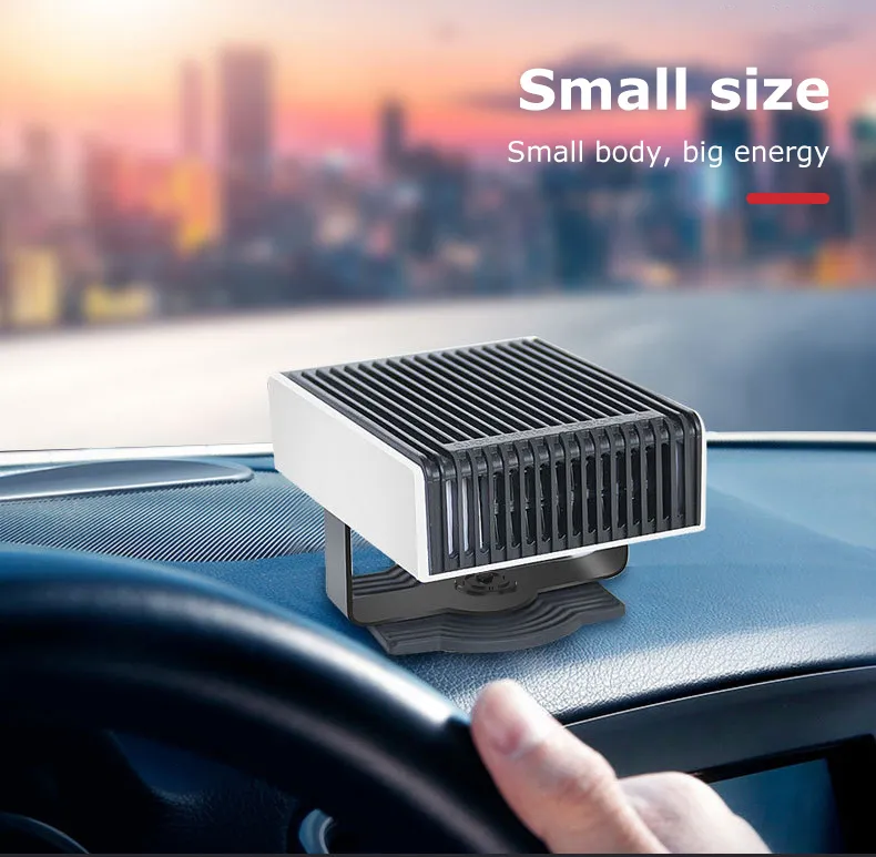 Winter Car Heater Universal 12V/24V Electric Heater Auto Truck Fan Heating Demister Portable Window Mist Remover Car Defroster