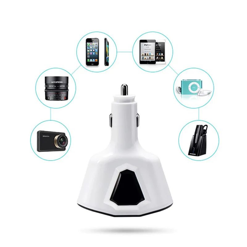 Zoternen Caricatore Per Auto USB Con Doppio Display Digitale Voltmetro Termometro Accendisigari D 1073193 - Foto 11