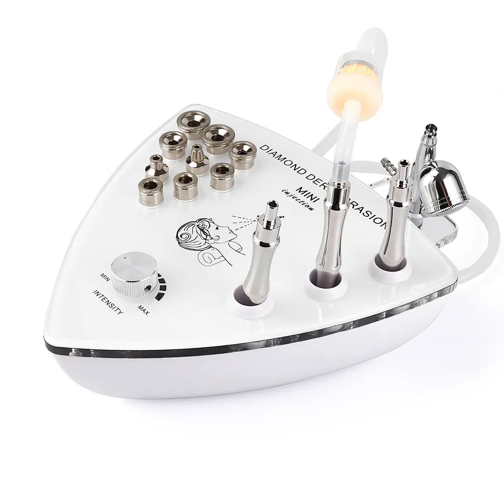 Máquina de dermoabrasión con microdermoabrasión de diamante, equipo de salón de succión con pulverización al vacío, belleza Facial con pistola pulverizadora