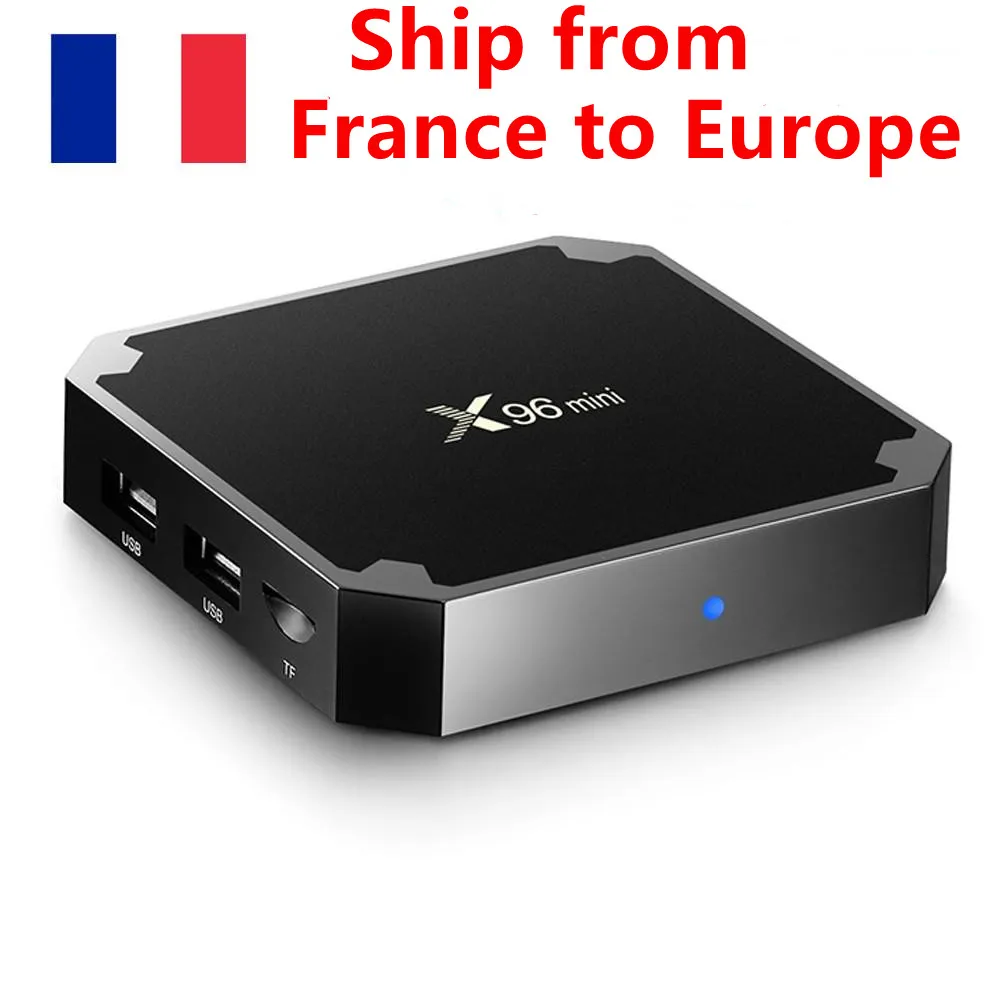 Dalla nave France X96 Mini X96Mini 2GB 16 GB Android TV Box 7.1 Smart Amlogic S905W Quad Core Wifi Media Player Mini