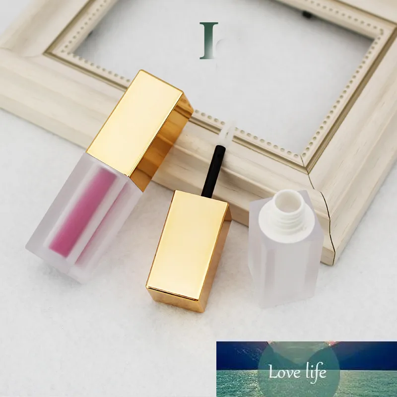 6 ml make-up accessoires lip glanzende buis cosmetische lippenstift containers lipgloss lipbalm mervulbare fles goud cap lip glanzend buizen