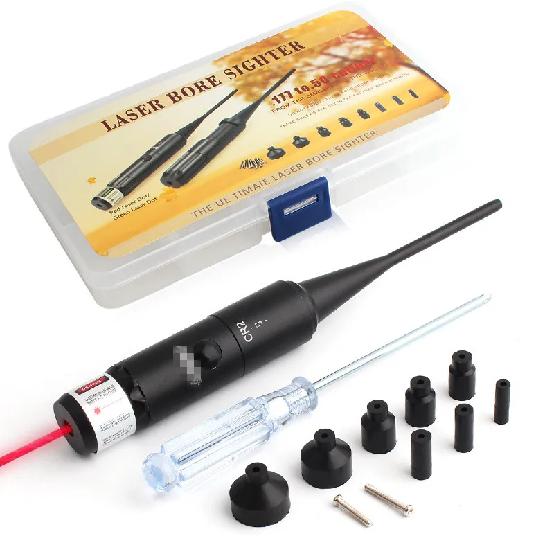 Kit de visée laser rouge à réglage gratuit. 177 - .50 Calibre Laser Boresighter