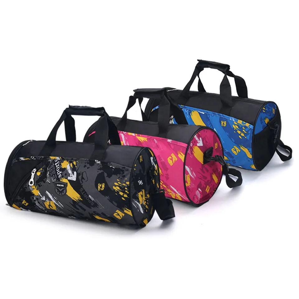 Spor çantası ayakkabı depo ile su geçirmez seyahat çantası spor çantaları çanta kadın erkek spor yoga eğitim çantaları bagaj Bolsa SAC de Q0705