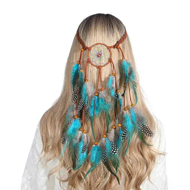 Buy Feather Headdress Hippy Indian Feather Headband Festival Boho