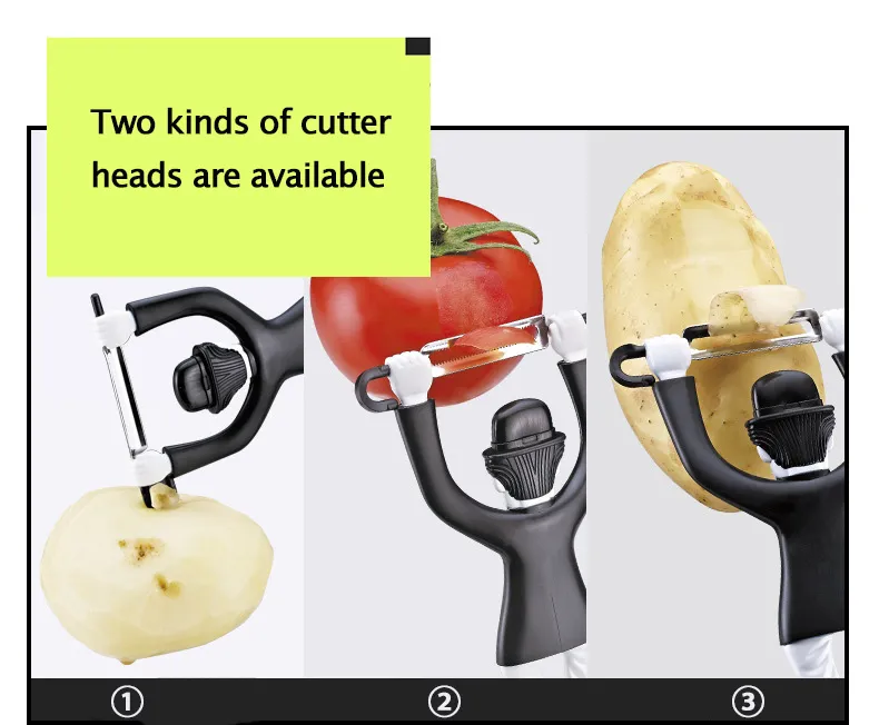 Vegetable peeler Kitchen Gadget Creative Plastic Character Standing Peeler Potato  Fruit Vegetable Peeling Knife Kitchen Supplies