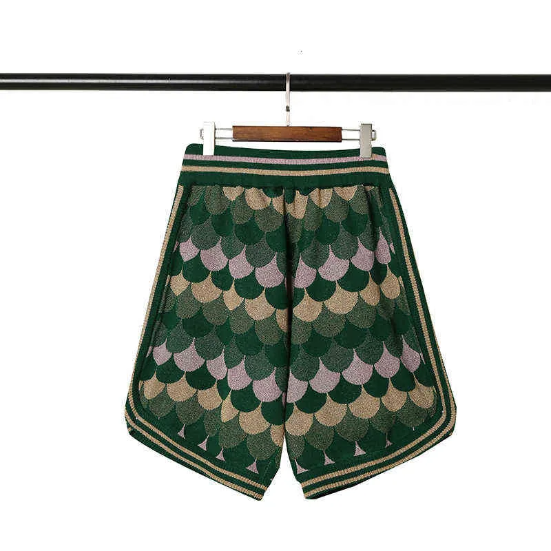 Peacock Same Feather Men's and Women's Knitted Sports 5-point Shorts