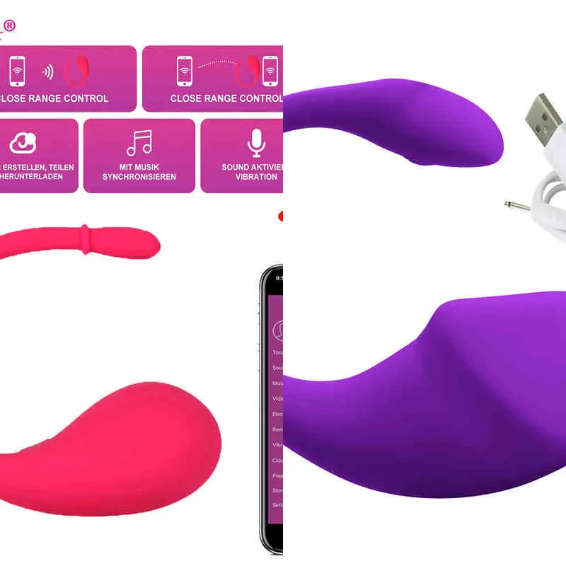 Nxy Vibrators Bluetooth Dildo Vibrating for Women Wireless App Remote Control Wear Vibrating Vaginal Kegel Balls Panties for Couple Sex Shop 0105