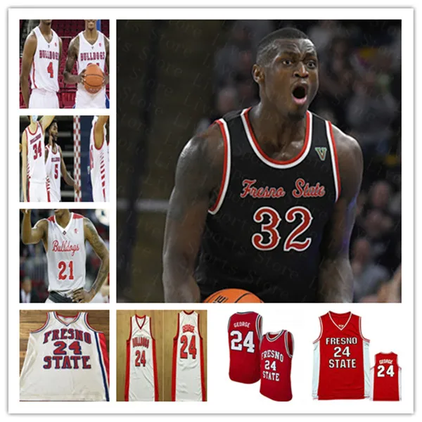 Custom College Basketball Fresno State Bulldogs Fsu Jerseys Orlando Robinson Deon Stroud Christian Grey Devin Gage Anthony Holland Meah