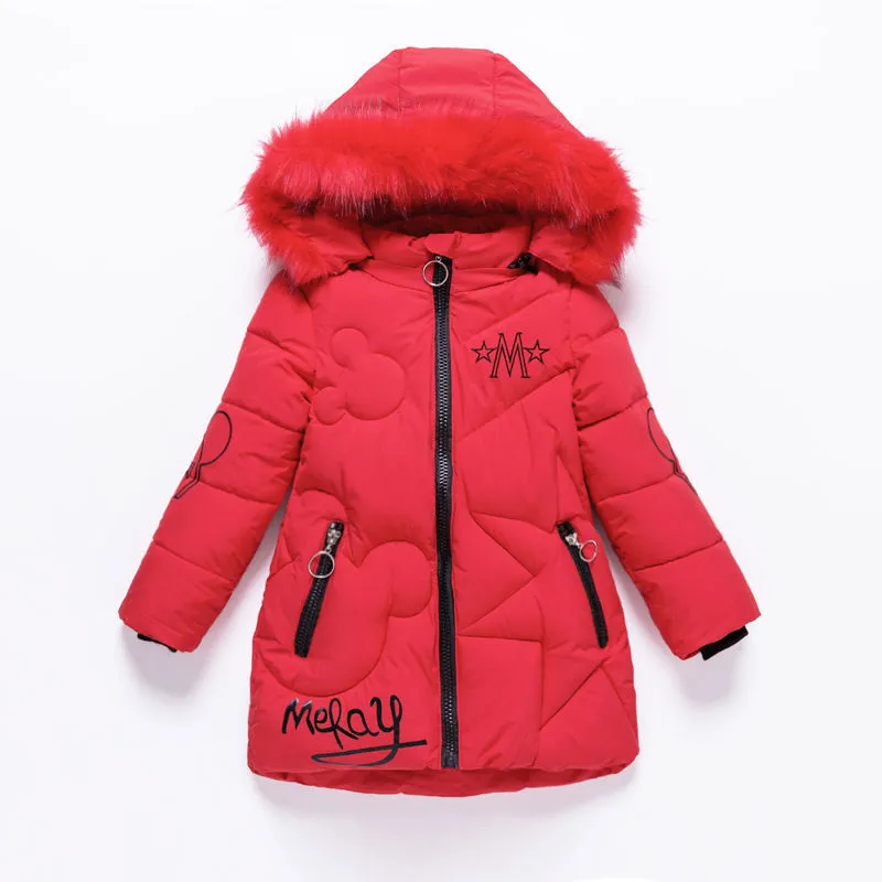 2020 Girls Down Jacket Children's Winter Clothing Kids Warm Thick Coat Windproof Jacket for Girl Cartoon Parka Winter Outerwear LJ201125