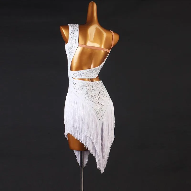 Abito Da Ballo Latino Con Competizione Con Competizione Latina Costumi Che Eseguono Abiti Scintillanti Strass Personalizzano Gonfie Di Nappe Bambini1 297y Da 102 55 DHgate