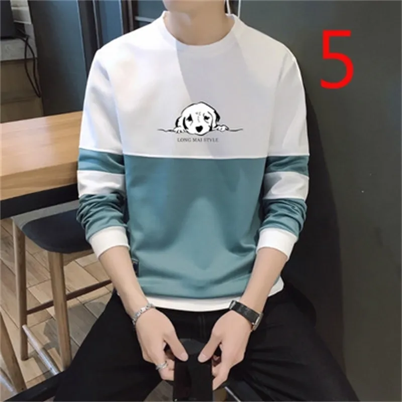 DHgate.com:Mens Autumn Letter Print Long Sleeve T-Shirt