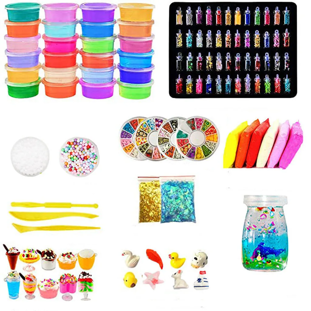 1000pcs/bag DIY Slime Soft Pottery Fruit Slices Filler For Nails Art Slime  Fruit Slime Accessories Supplies Decoration Toy Gift