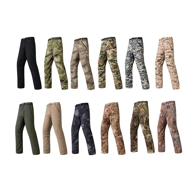 Outdoor snel droge shorts camouflage broek bossen jacht schieten slag jurk uniform tactisch bdu leger gevechtskleding no05-113