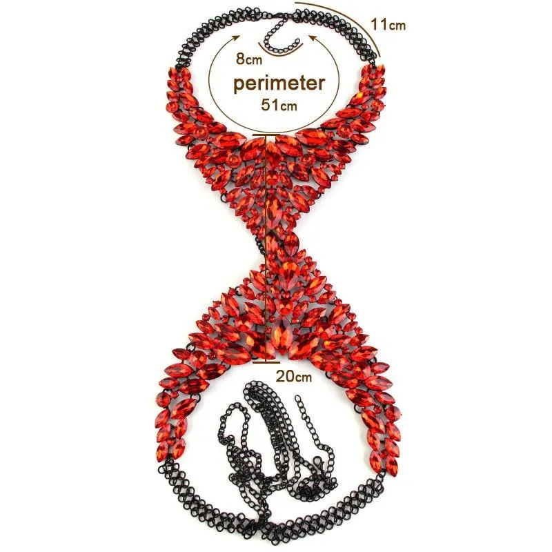 Miwens 2020 Nowy kryształ mody 11 kolorów duży długi łańcuch ciała Naszyjnik urok Lady Woman robione wysokiej jakości biżuteria A525179R