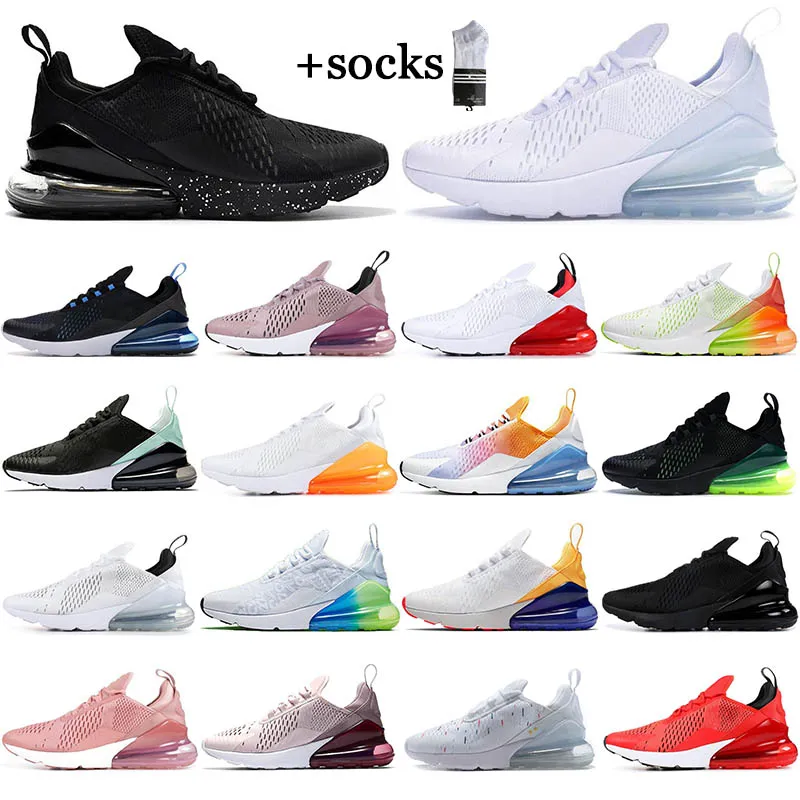 With free socks 2022 running shoes Triple Black white BARELY ROSE BE TRUE sport sneakers outdoor athletic breathable Mens Trainers runner size 36-45